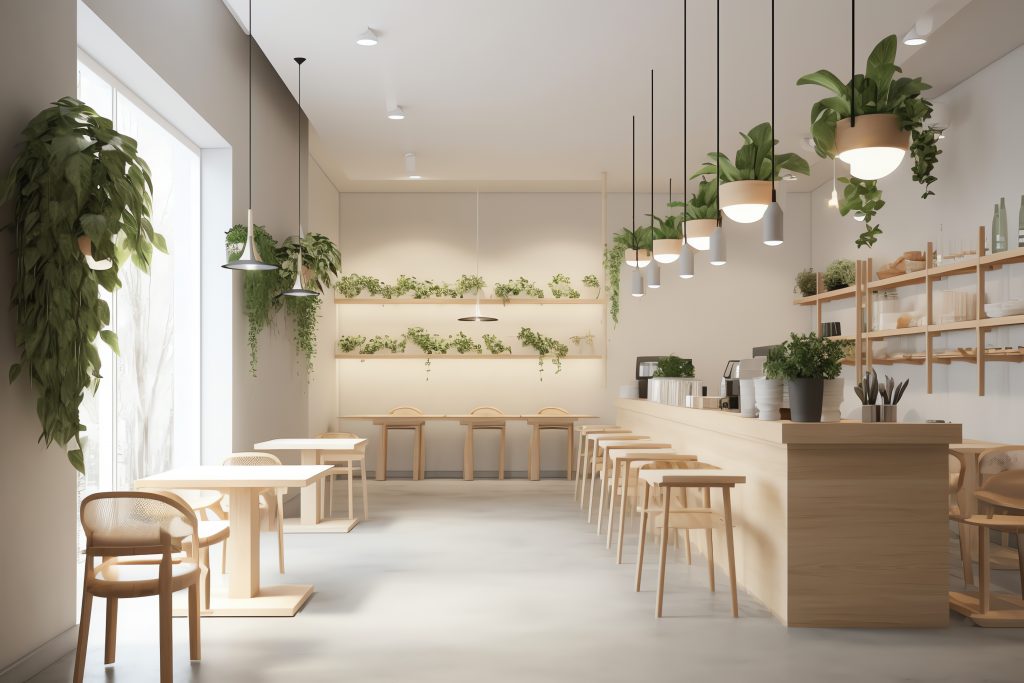 photo of coffee shop interior design
